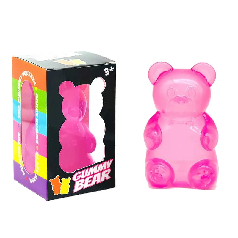Needoh Sensory Jellyfish Gummy Bear Toy Soft Nice Cube Anti-Stress Stress Relief Pressure Souvenir Sensory Non-toxic Fidget Toy