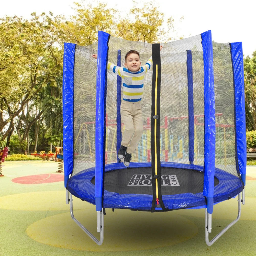 【Breeins】Outdoor Trampoline with Safety Enclosure for Kids Entertainment