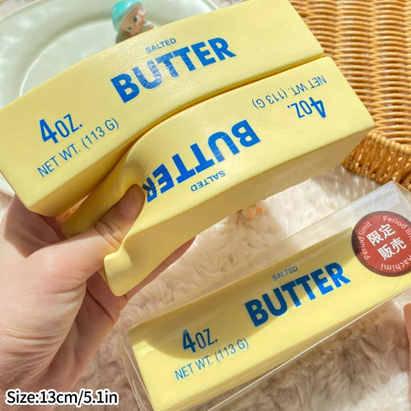 Butter Sticks Squeeze Squishy Sensory Stress Ball Stress Relief Anti-Anxiety Butter Chocolate Party Favors Gift 버터 해압