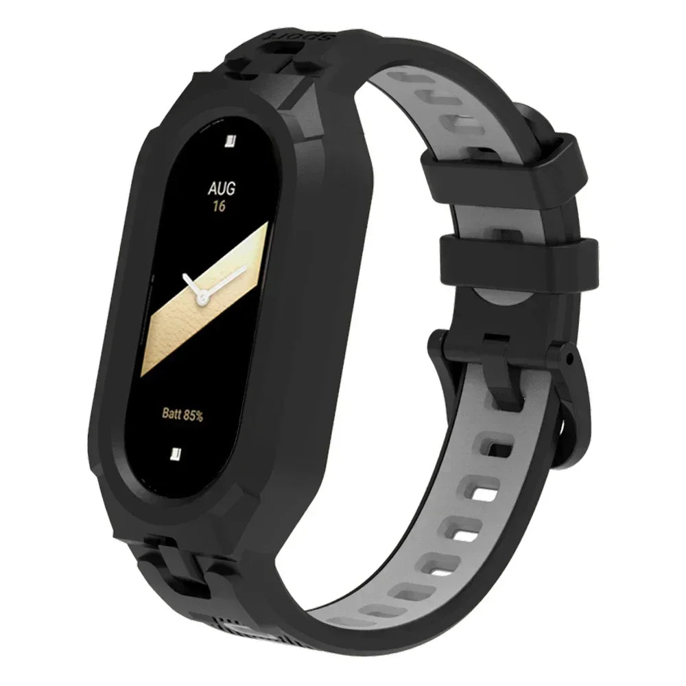 Silicone Sport Strap For Xiaomi Mi Band 9 8 7 6 5 Replacement Soft TPU Case Smartwatch Wristband For Xiaomi Mi Band 9 Bracelets