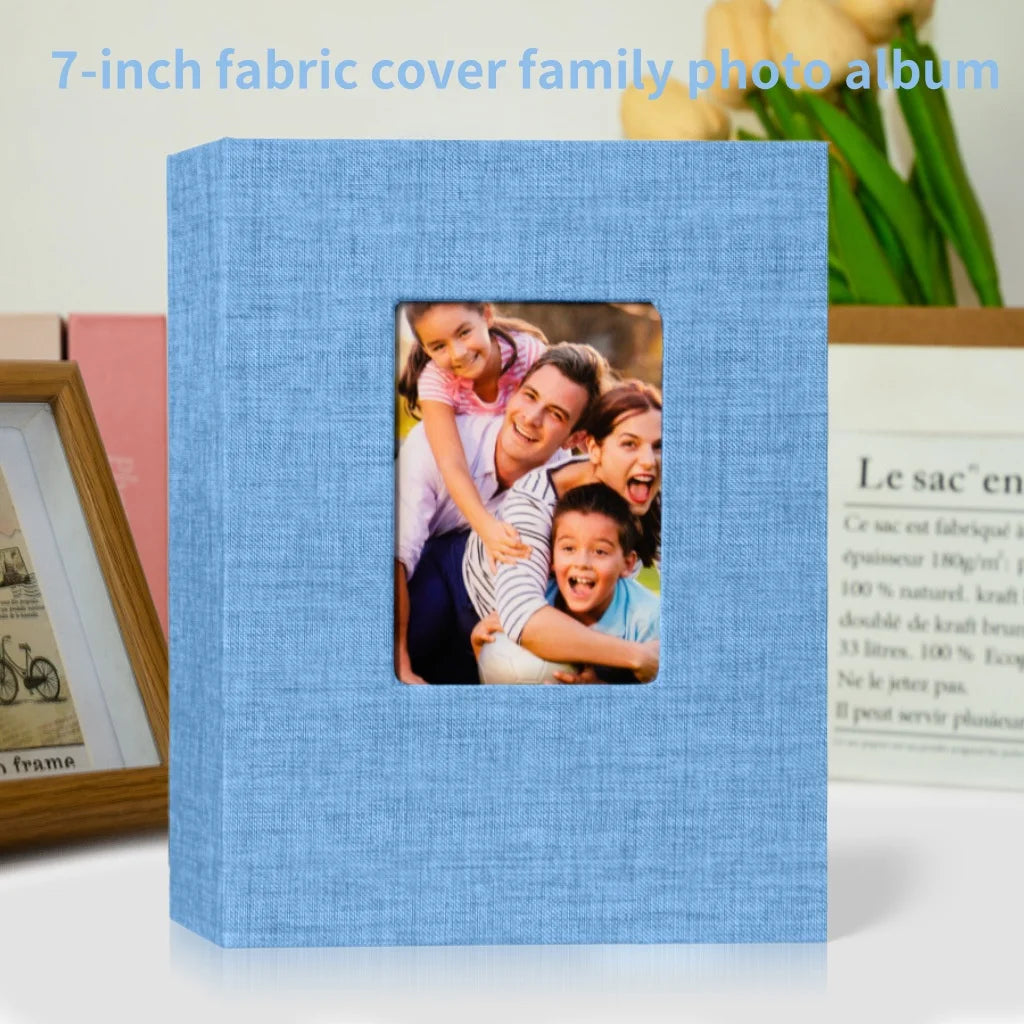 7-inch 100-piece Photo Album Bookshelf Album Fabric Cover Album Suitable For Storing Family Anniversary And Wedding Photos