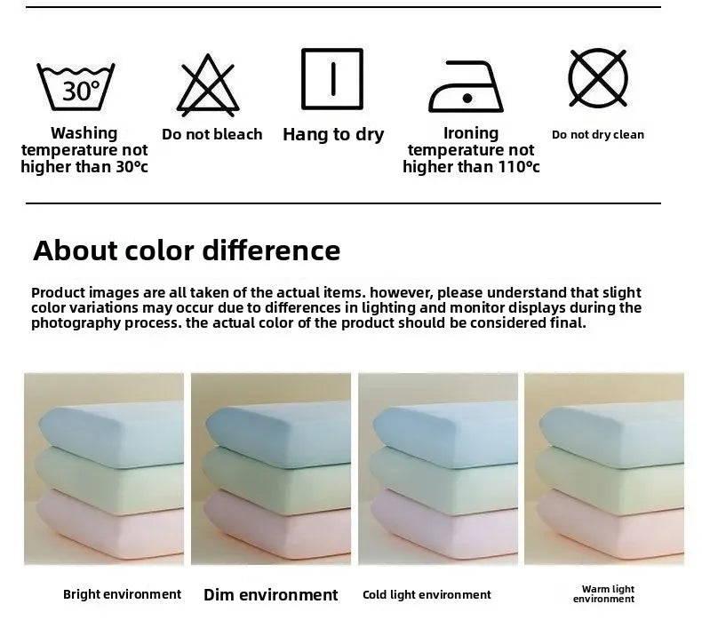 Summer Ice Silk Cooling Pillow Case, Open Style Elastic Edge Cover, Breathable Cool Feel Soft Pillow Protector for Better Sleep