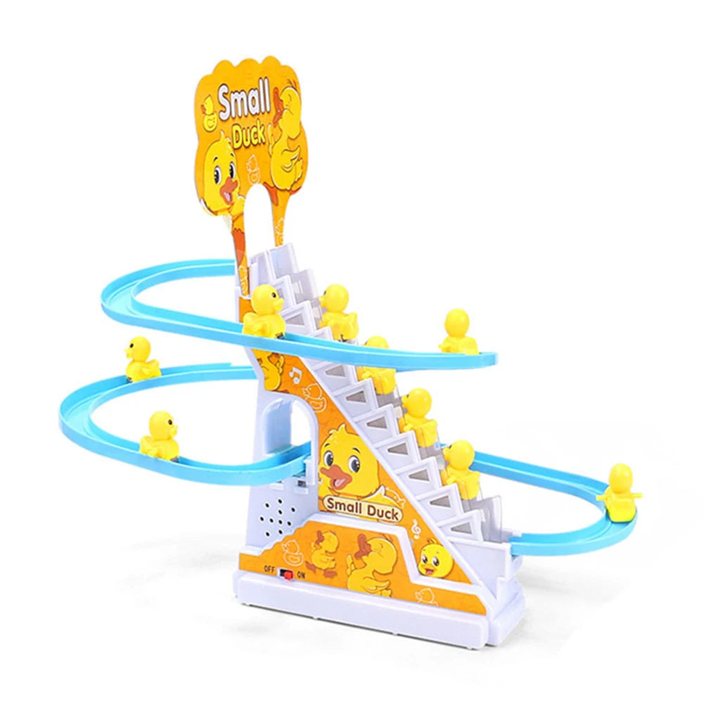 Duck Stair Climbing Toy Assembly Design Electric Duck Stair Toy Exercise Hands On Skills Small Duck Climbing Toys Birthday Gifts