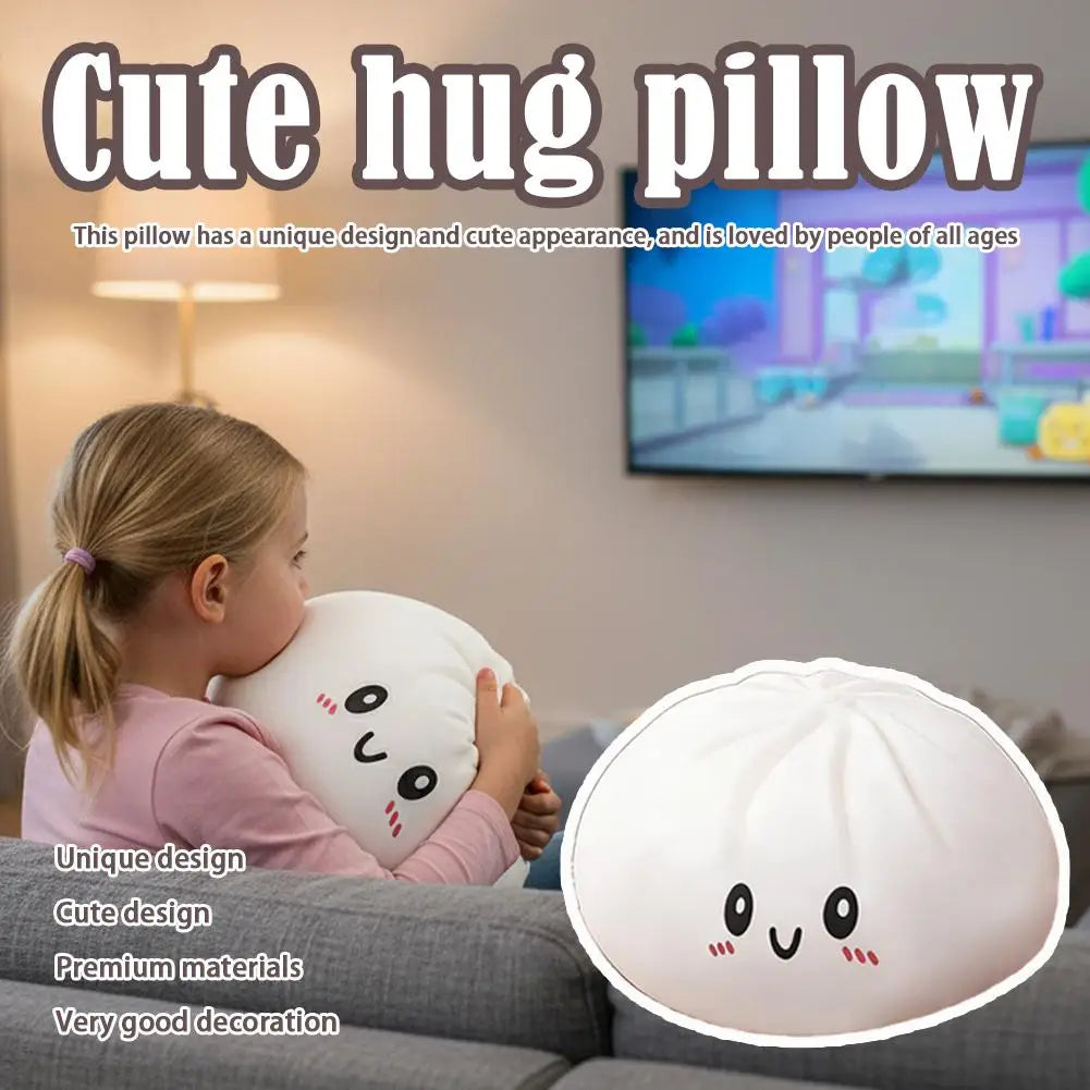 Large Steamed Bun Squeeze Toy Big Squishies Anti Stress Reliever Fidget Toy for Adults Kids Birthday Gift Soft Food Pillow Decor
