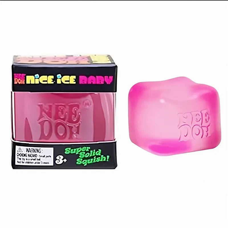 Needoh Sensory Jellyfish Gummy Bear Toy Soft Nice Cube Anti-Stress Stress Relief Pressure Souvenir Sensory Non-toxic Fidget Toy