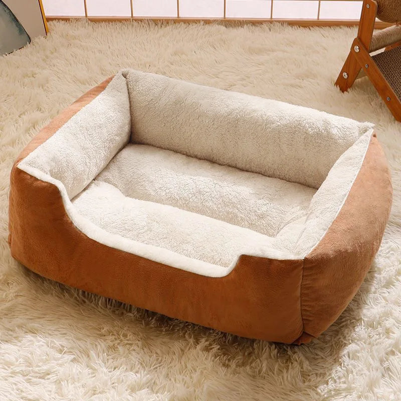 Pet Bed for Cats And Dogs Cushion Kitten Accessories Warm Soft Plush Comfortable Basket House Pet Supplies Habitats Pet Goods