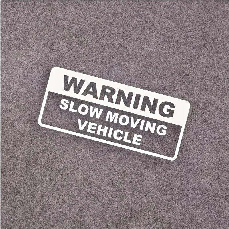 Warning slow driving car sticker PVC cool car sticker exterior decoration accessories warning car decal modeling