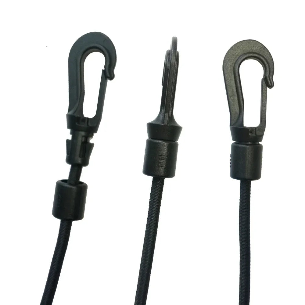 5MM 8MM 10PC 20PCS Bungee Shock cord Quick Connect hooks hanging Ends Clip for Kayak Canoe Boat Dinghy Rib DIY Elastic Cord rope