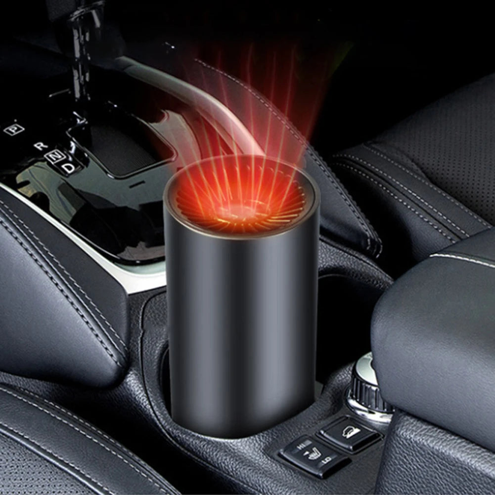 2 in 1 12V 150w Suction Cup Car Heater Windshield Defrost Defogger Car Heat Cool 360° Rotatable Car Accessories Portable Heater