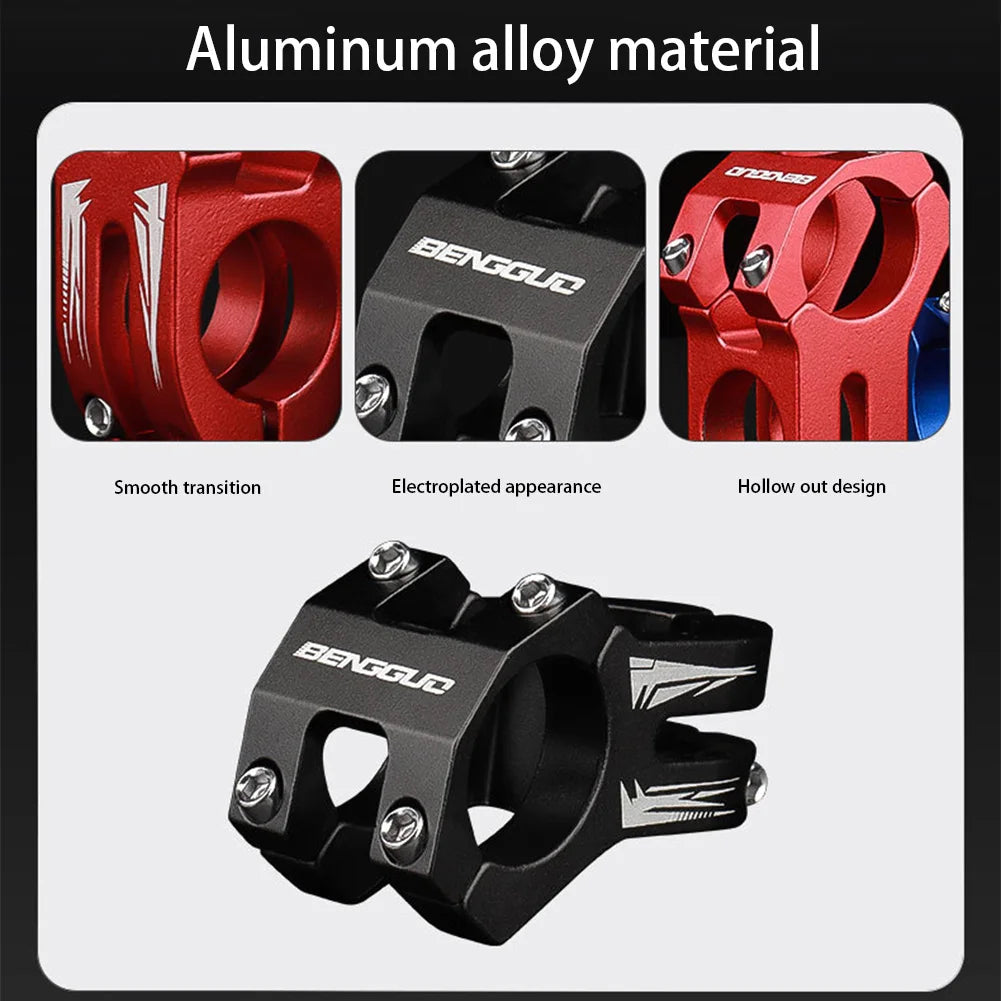 31.8 Stem MTB Stem Aluminum Alloy Short Handlebar Stem MTB Bike Handlebar Stem for Most Bicycle Road Bike MTB BMX Fixie Gear