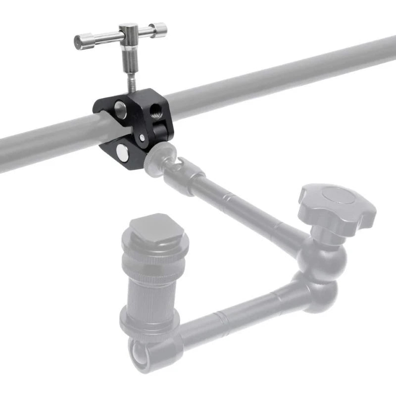 Super Clamp 7/11 inches Adjustable Magic Articulated Arm for Mounting Monitor LED Light LCD Video Camera Flash Camera DSLR