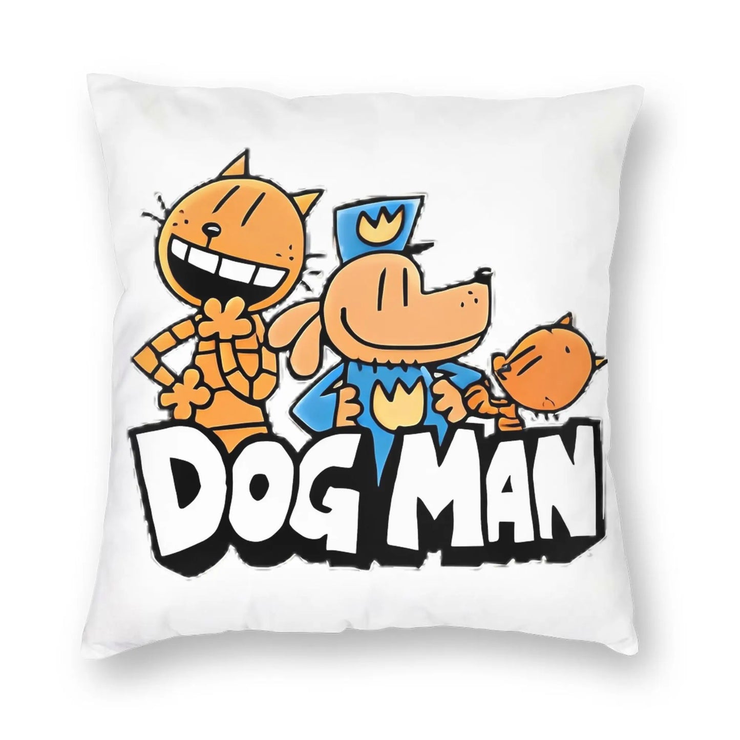 DogMan Petey the Cat x Dog Man Pillowcase Double-sided Printing Fabric Cushion Cover Decor  Pillow Case Cover Bed Zipper 40*40cm