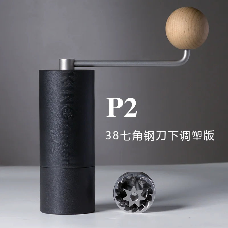 KINGrinder P0/P2 Lightweight Manual Hand Coffee Grinder for Moka pot Drip with Assembly Consistency Stainless Steel burr