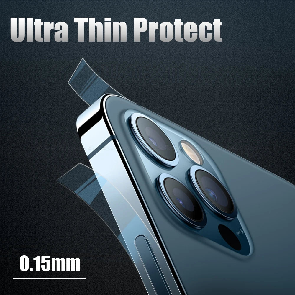 Carbon Fiber Sticker Clear Matte Phone Side Film For iPhone 16 15 14 Plus 13 12 Pro Max Frame Protective Border Hydrogel Film