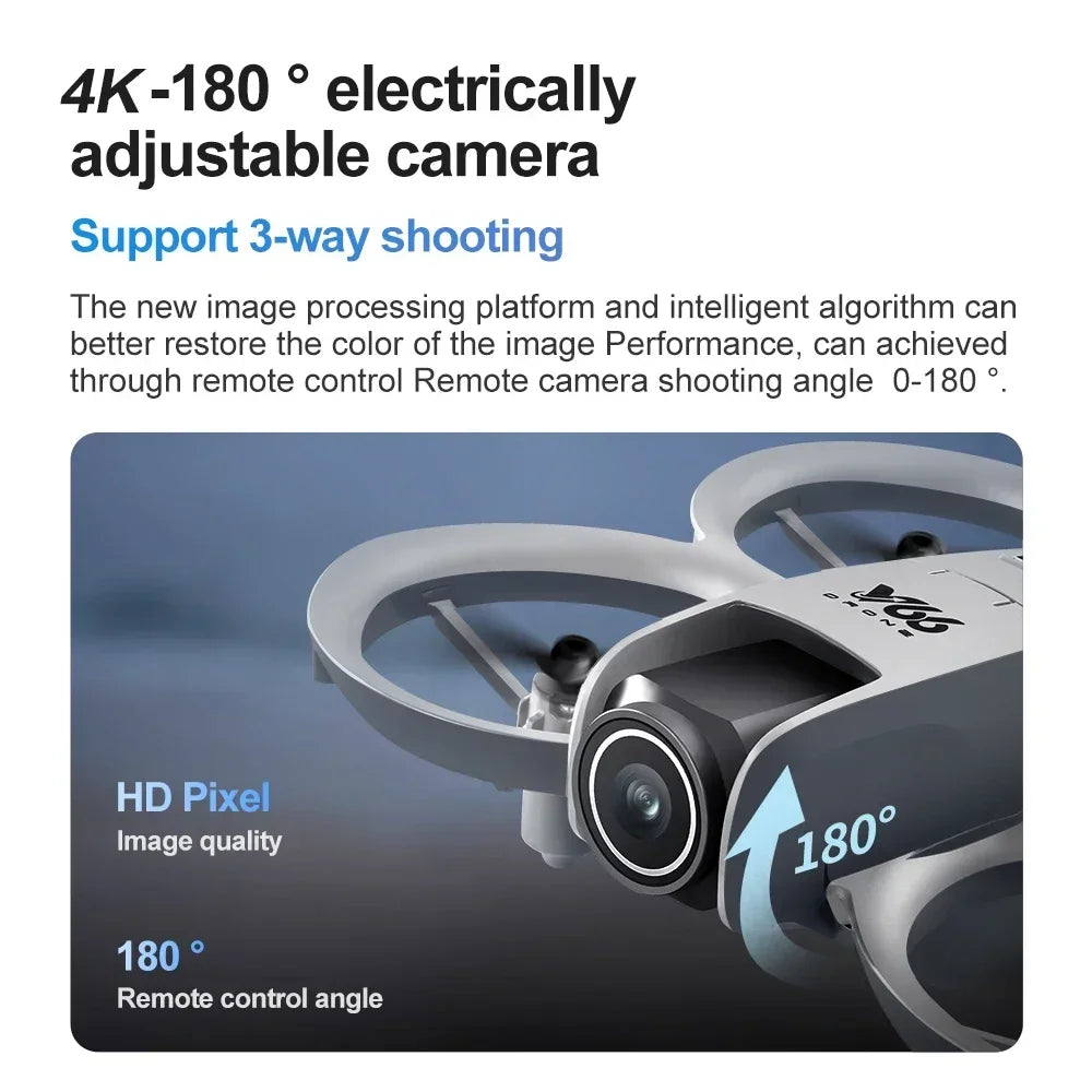 Lenovo V66 Mini Drone | 4K HD Camera, WiFi FPV, Obstacle Avoidance, Pocket-Sized RC Helicopter & Quadcopter