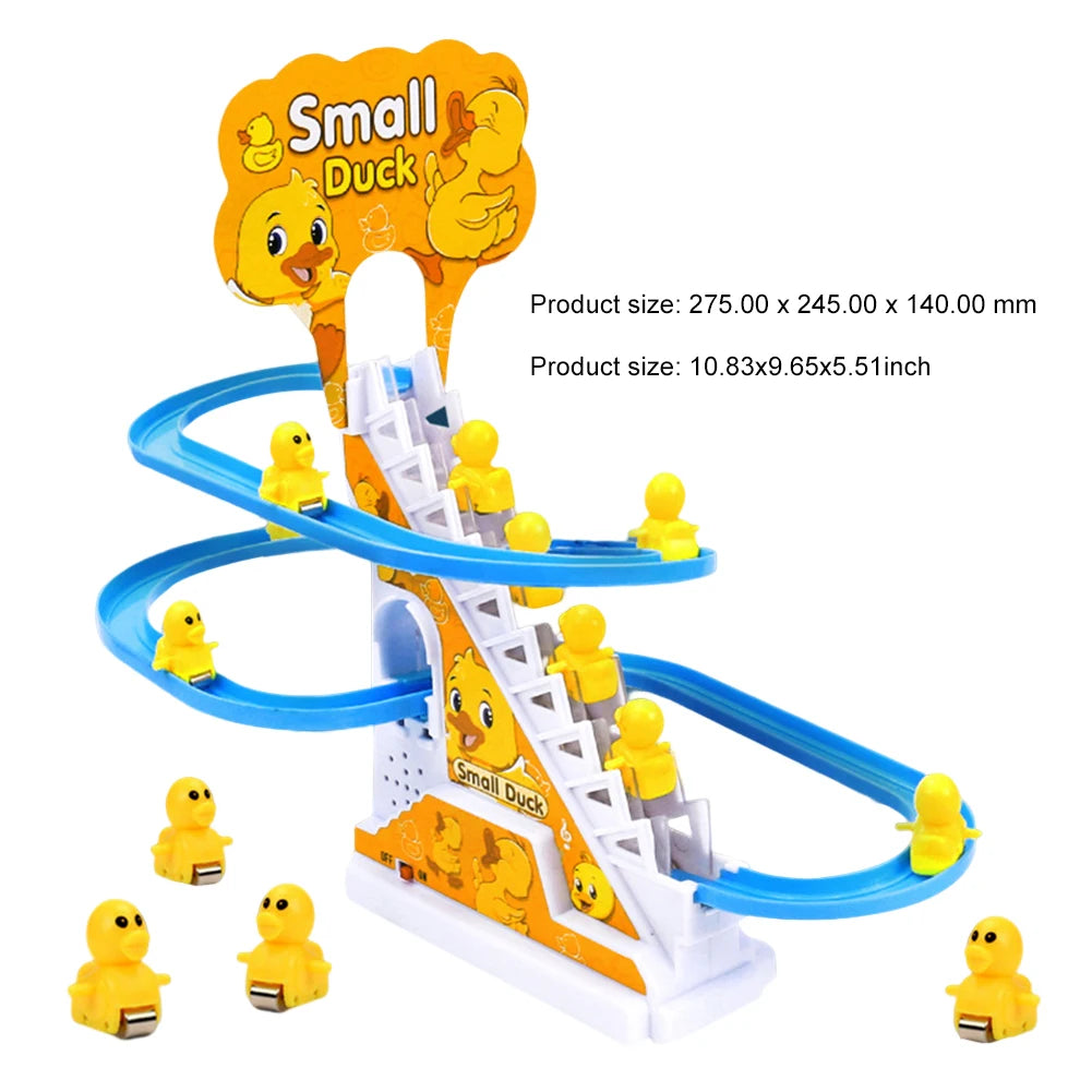Duck Stair Climbing Toy Assembly Design Electric Duck Stair Toy Exercise Hands On Skills Small Duck Climbing Toys Birthday Gifts