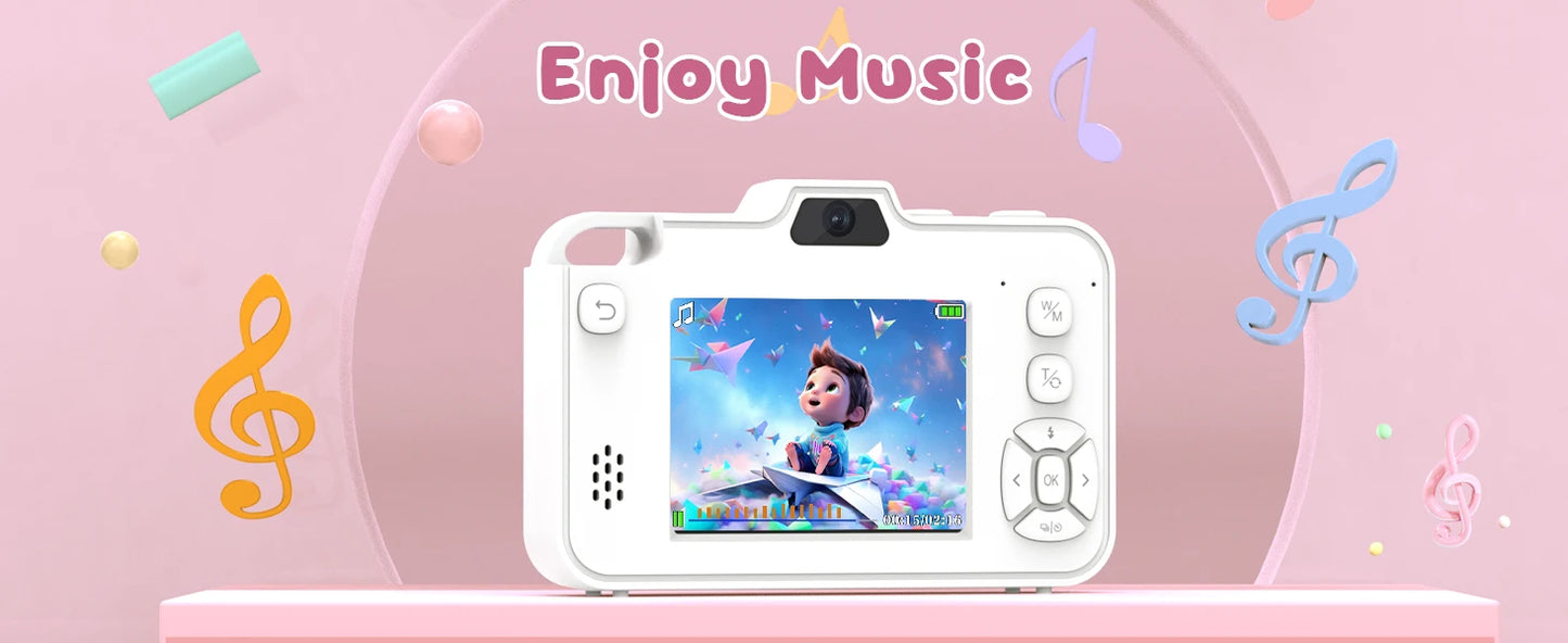 16X 48MP Kids Photography Camera Front Rear Dual Lens Boys Girls Digital Video Recorder Selfie Beginner Camera For Children