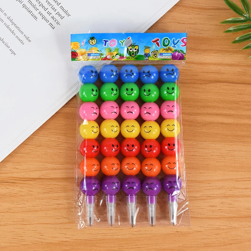 5/10Pcs Lollipop Building Block Crayon Pencil Painting Pen Kids Birthday Party Favors Pinata Fillers Back To School Stationery