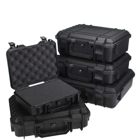 1pc Waterproof Hard Carry Case Bag Tool Case With Pre-cut Sponge Storage Box Safety Protector Organizer Hardware Toolbox