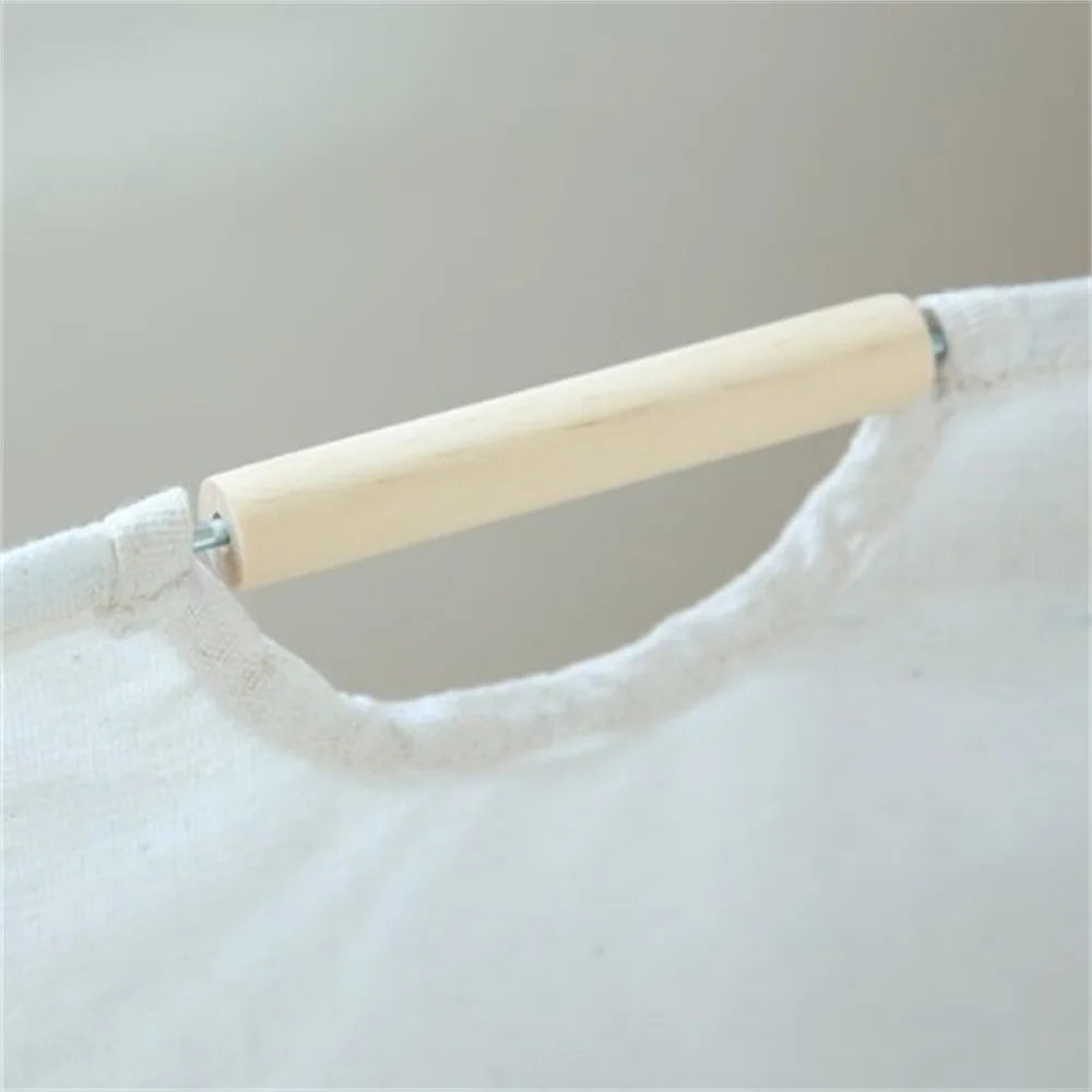 Waterproof Laundry Basket Cotton Linen Dirty Clothes Dirty Fabric Storage Basket Foldable Large Size Sundries Organizer  ﻿