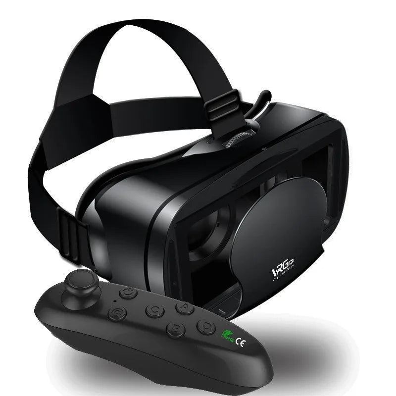 VR Glasses Virtual Reality 3D VR Glasses Google Cardboard Headset for Use with Smartphone Android Virtual Glasses with Gamepad