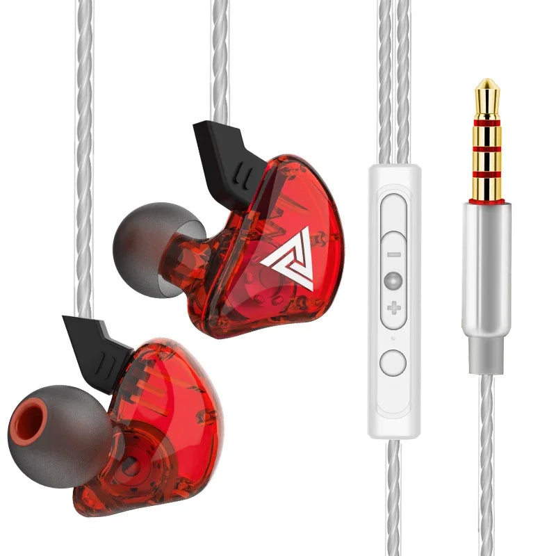 QKZ CK5 FiLe Wired Earphone with Microphone HiFi Music Earphone Professional Gaming And Sports Noise Cancelling Headphones