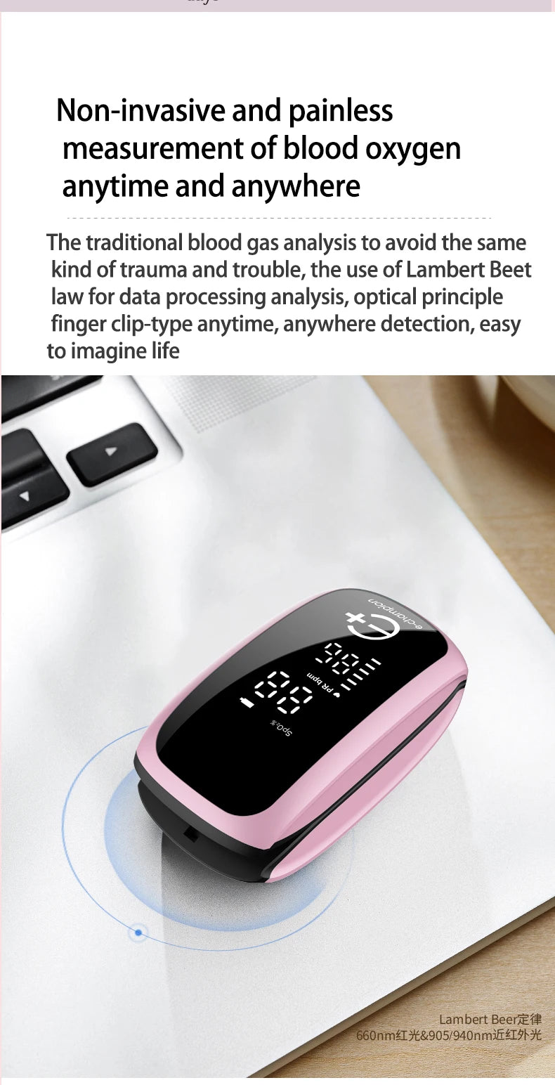 Rechargeable Oximeter Infrared Fever Thermometer Digital LCD Infant Adult Non-contact Laser Body Temperature Ear Thermometer