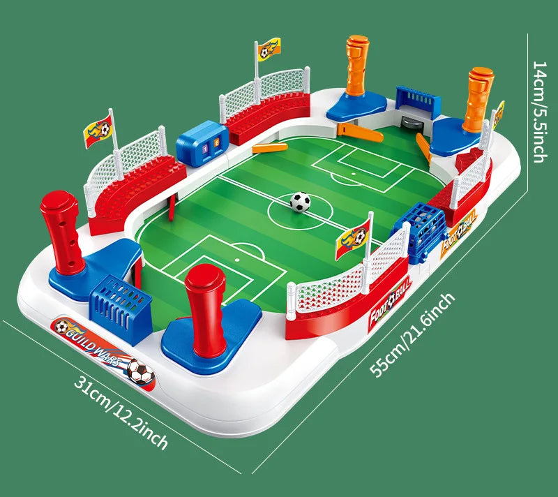 Mini Tabletop Soccer Game Double Flip Control High Barrier Foosball Board Game for Adults Indoor Entertainment Football Toy