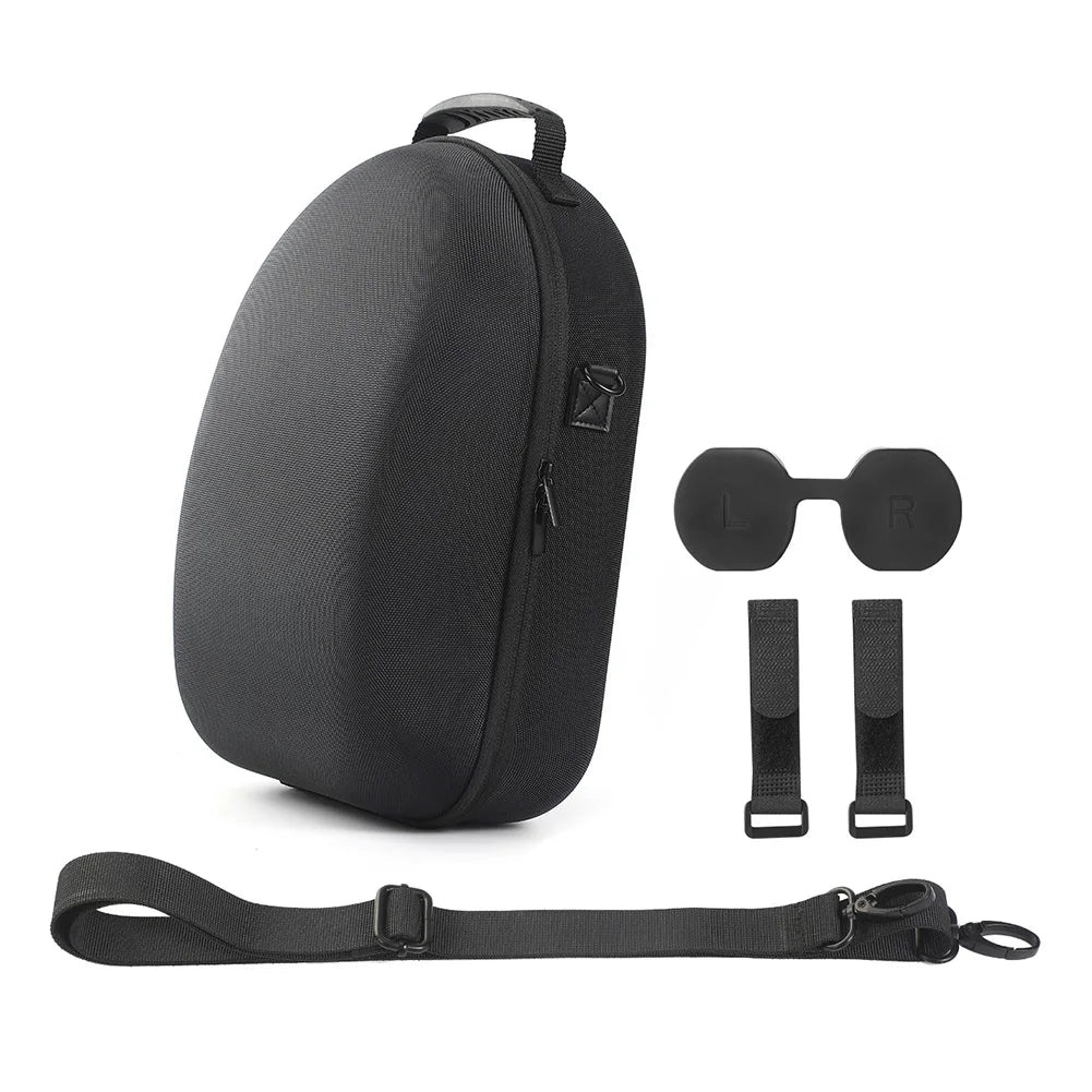 For Meta Quest 3 VR Glasses Storage Bag EVA Hard Shell Travel Carrying Case With Shoulder Strap for Meta Quest 3 VR Accessories