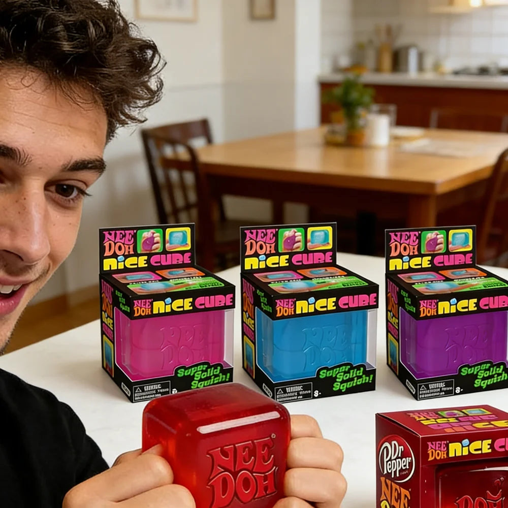Nee DOH Model Soft Squishy Toy  Nice Cube Sensory Stress Reliever Fidget Tool for Anxiety for Adults & Kids Premium in Stock