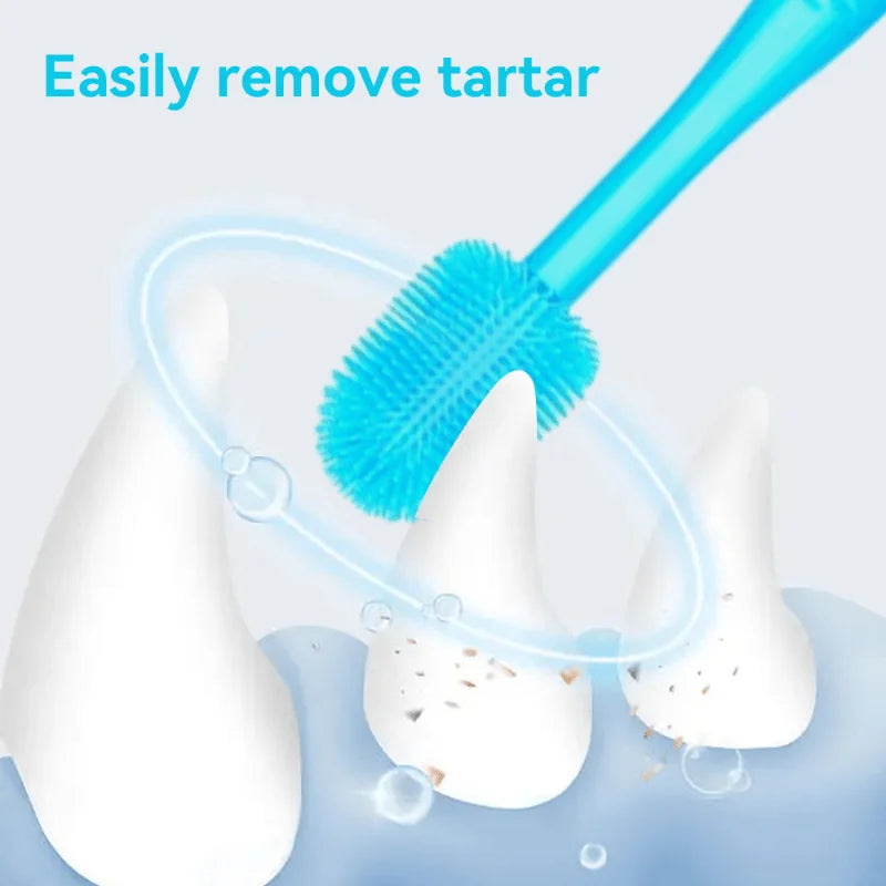 1pc Soft Pet Dog Toothbrush for Effective Oral Cleaning and Fresh Breath