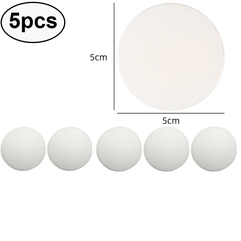 5/10pc White Door Stops Rubber Wall Protectors Guards Self Adhesive Door Handle Bumper Stoppers Protective Plug Non-slip Muffler