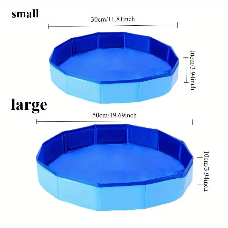 Portable PVC Foldable Foot Bath Suitable for Ground Level Pool Entrances, Ideal for Pool Foot Cleaning and Pool Accessories