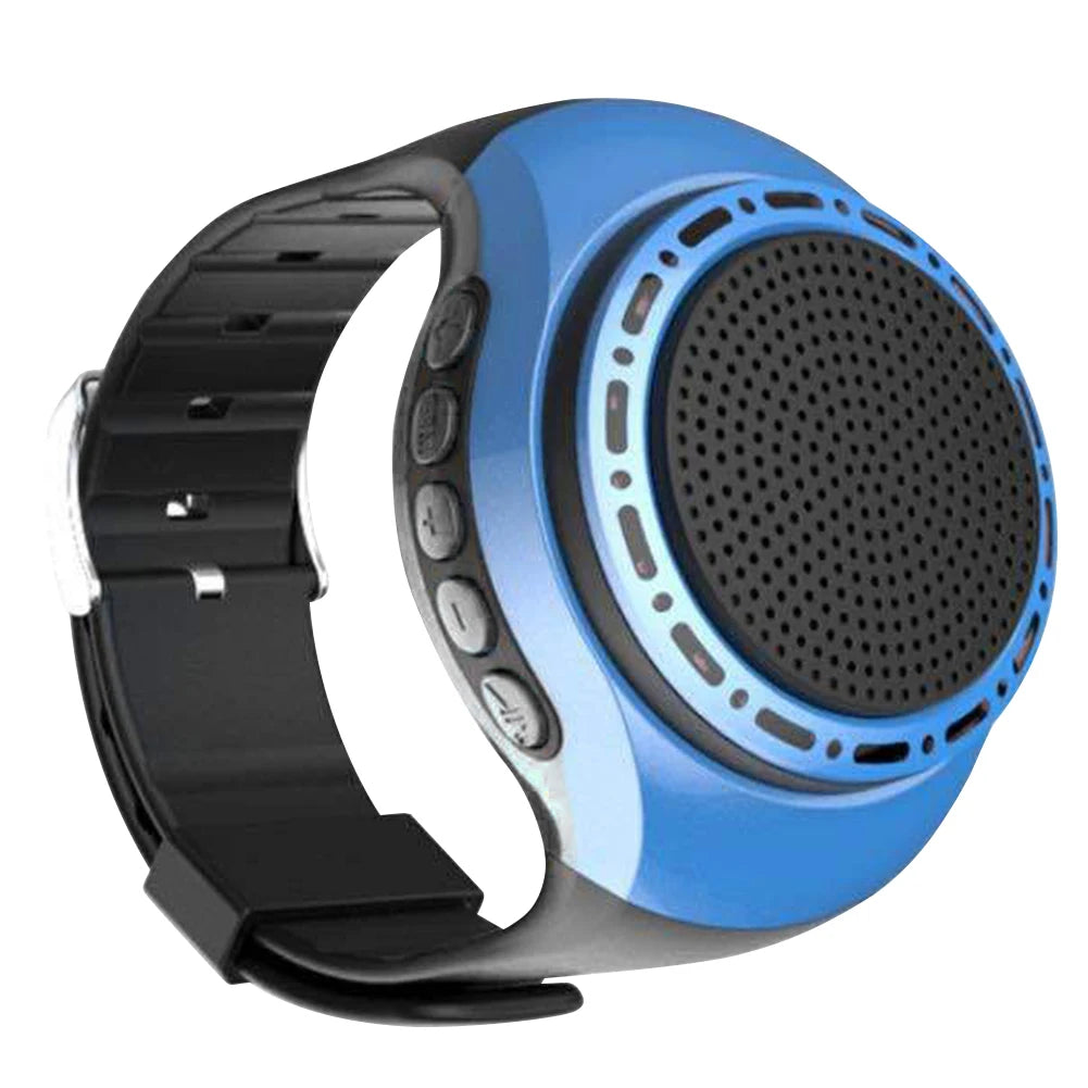 U6 Wrist Watch Bluetooth Speaker With FM Radio USB Charging Portable Outdoor Sports Running Wearable Speaker Wireless Subwoofer