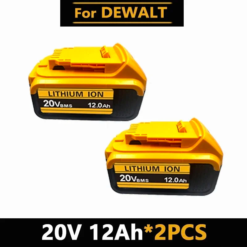 for DeWalt 18v 20V Lithium Ion Batteries 20V 12Ah DCB203 Li ion Battery Replacement DCB206 DCB205 DCB204 DCB200Power Tools