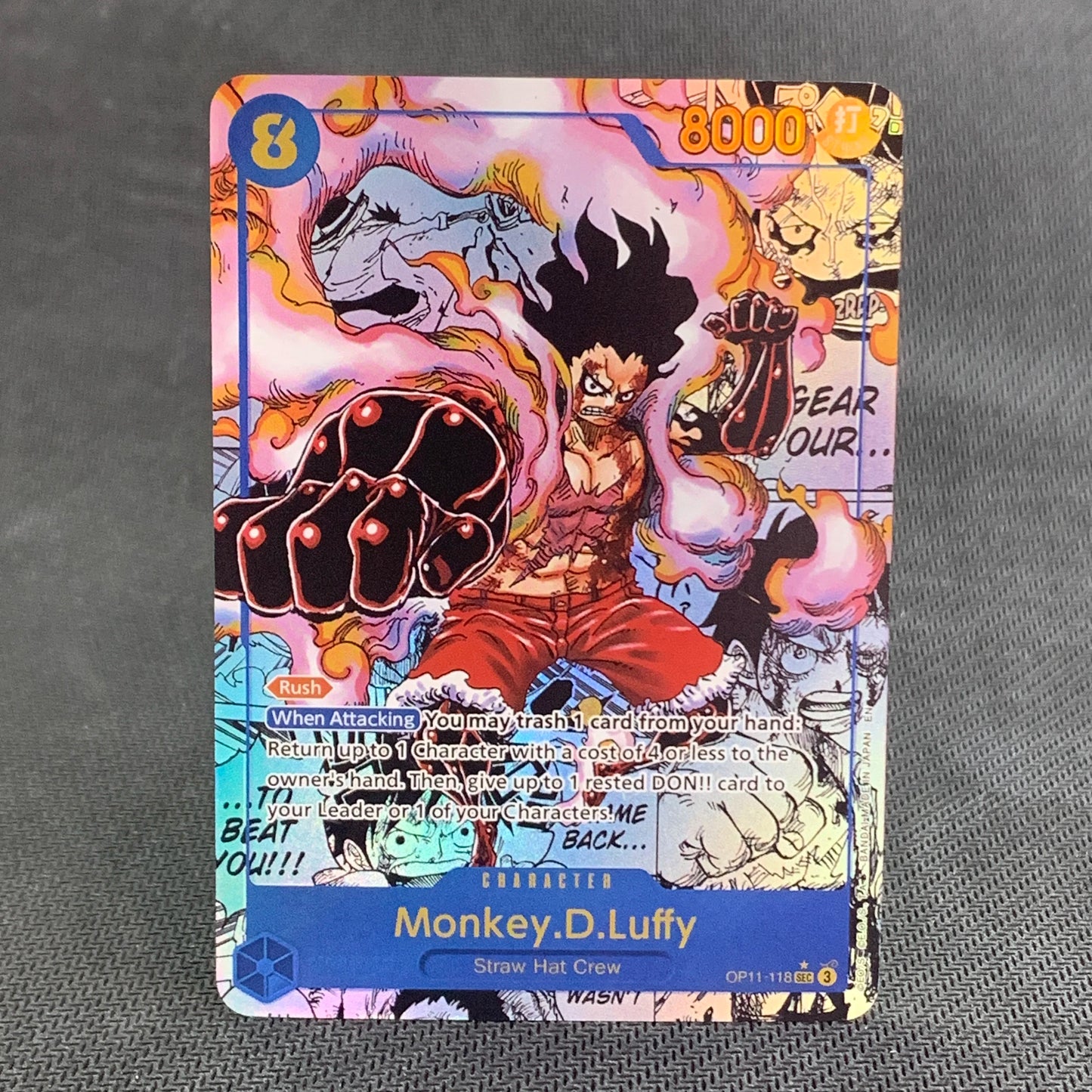 Anime Cards One Piece OPCG English Game Sanji Zoro Flampe Smoker D.Luffy(OP)  Kuzan Kid Newgate High Quality Collection Cards