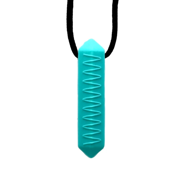 Stylish Silicone Pendant Necklace Chew Necklace Sensory Toy Provides Orals Stimulation Relieves Discomfort for All Age