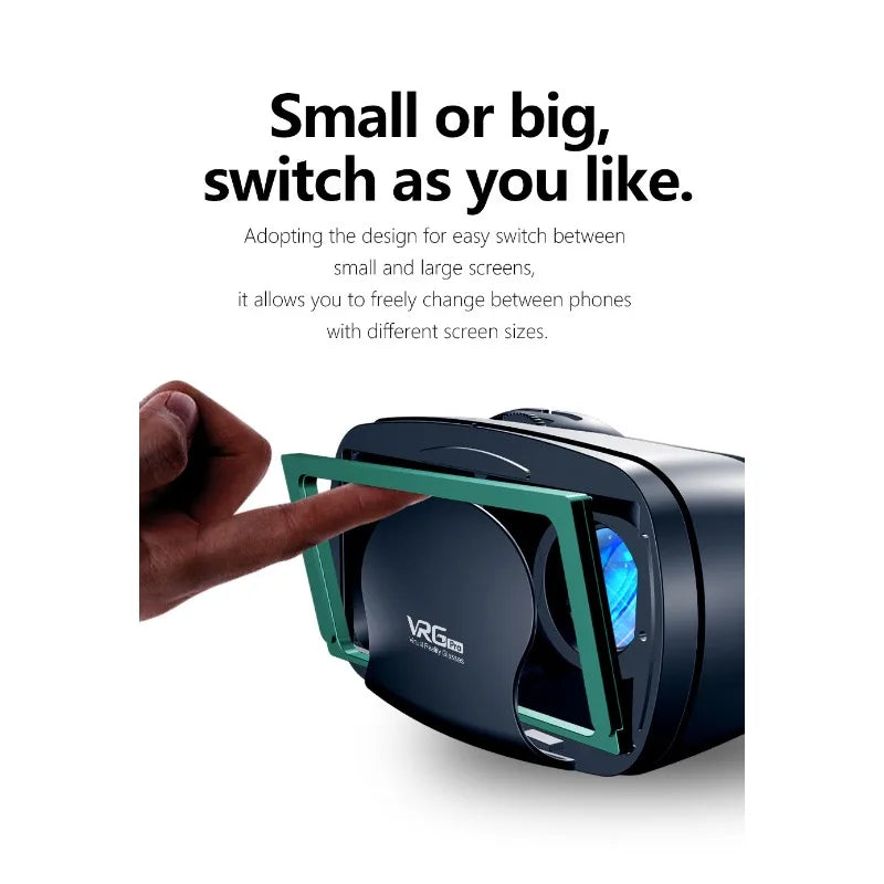 VR Glasses Virtual Reality 3D VR Glasses Google Cardboard Headset for Use with Smartphone Android Virtual Glasses with Gamepad
