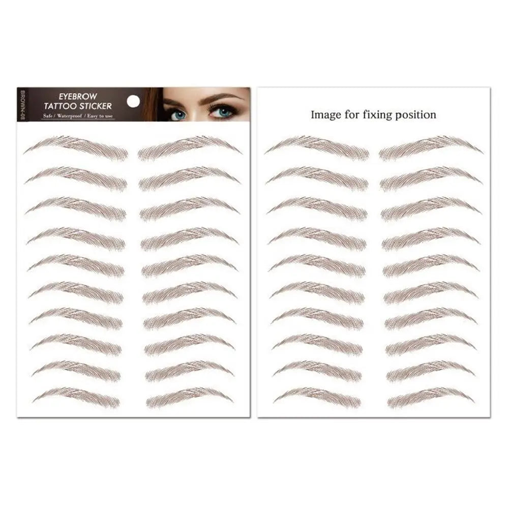 6D Hair Like Eyebrows Stickers Makeup Waterproof Eyebrow Eyebrow Long Natural Hair-liked Authentic Eyebrow Tattoo Sticker