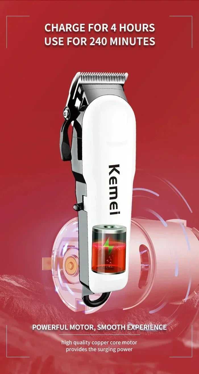 Kemei Hair Clipper Km-809A Km-1506 Km-1102 Profession Hair Trimmer Electric Beard Trimmer for Men's Hair Cutter Machine