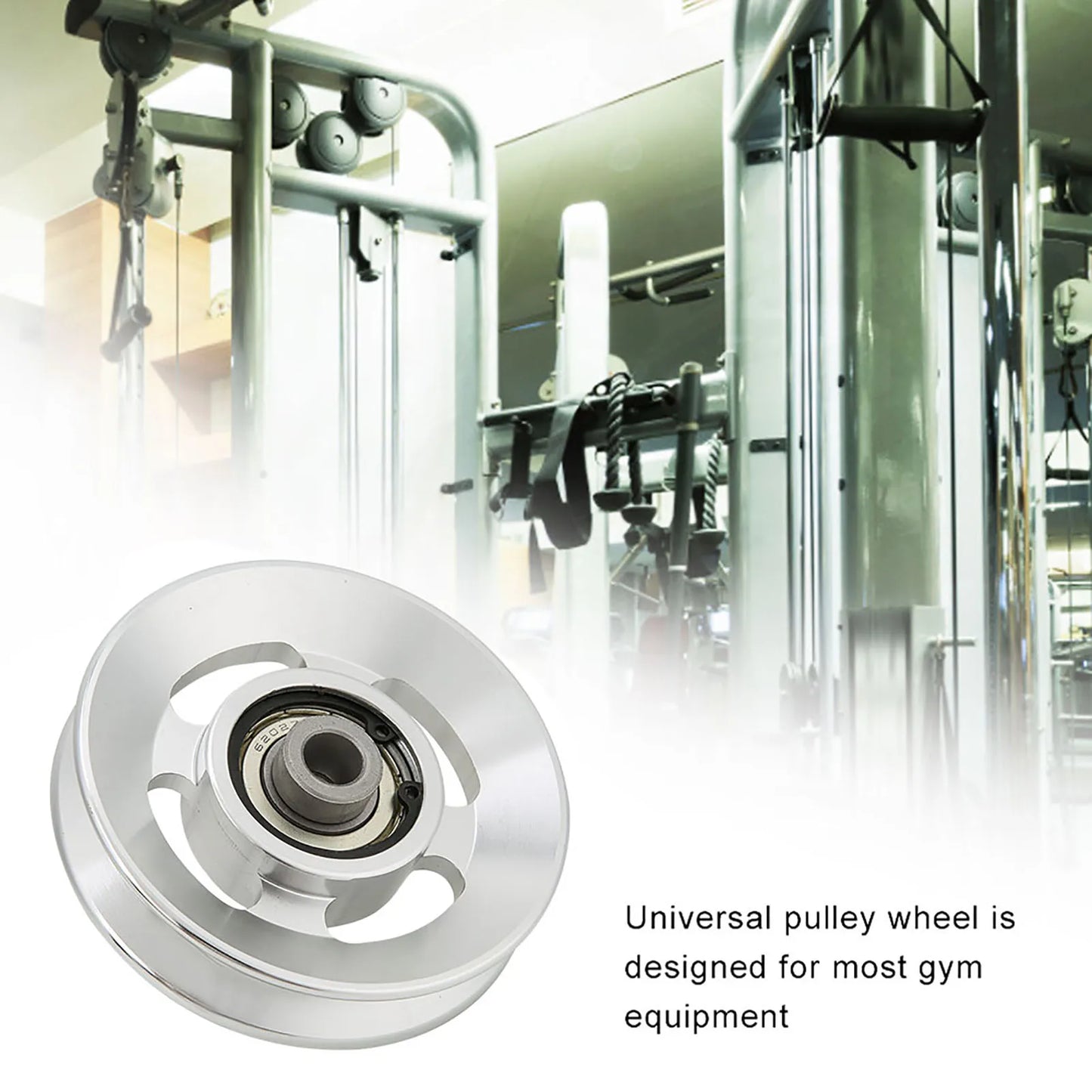 Gym Pulley Aluminium Alloy Fitness Pulley Home Gym Attachments Part Exercise Strength Training Accessory Gym Accessory