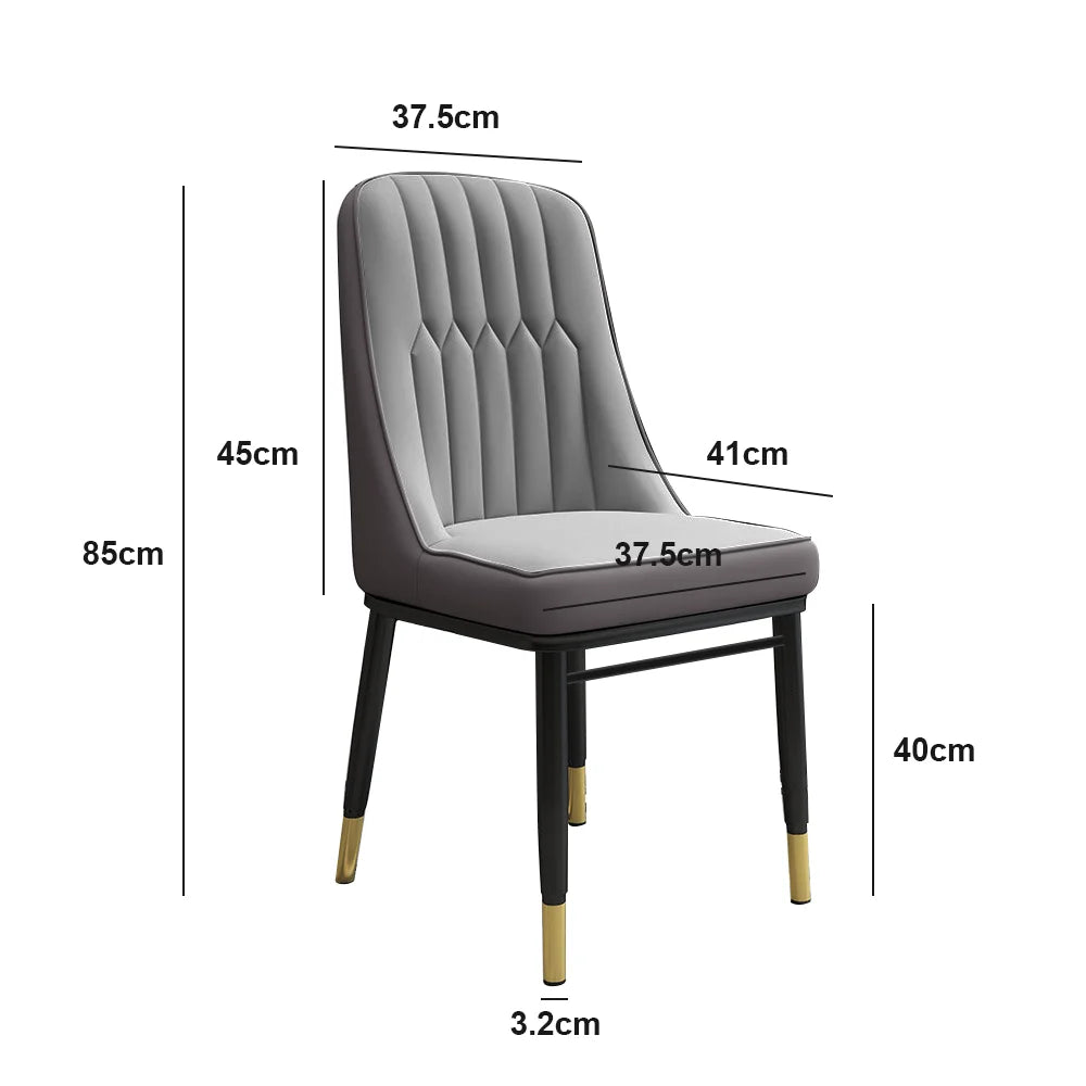 Elegant Dining Chair Set - 2/4/6 PU-Padded Chairs | Modern Design for Kitchen Restaurant Living Spaces