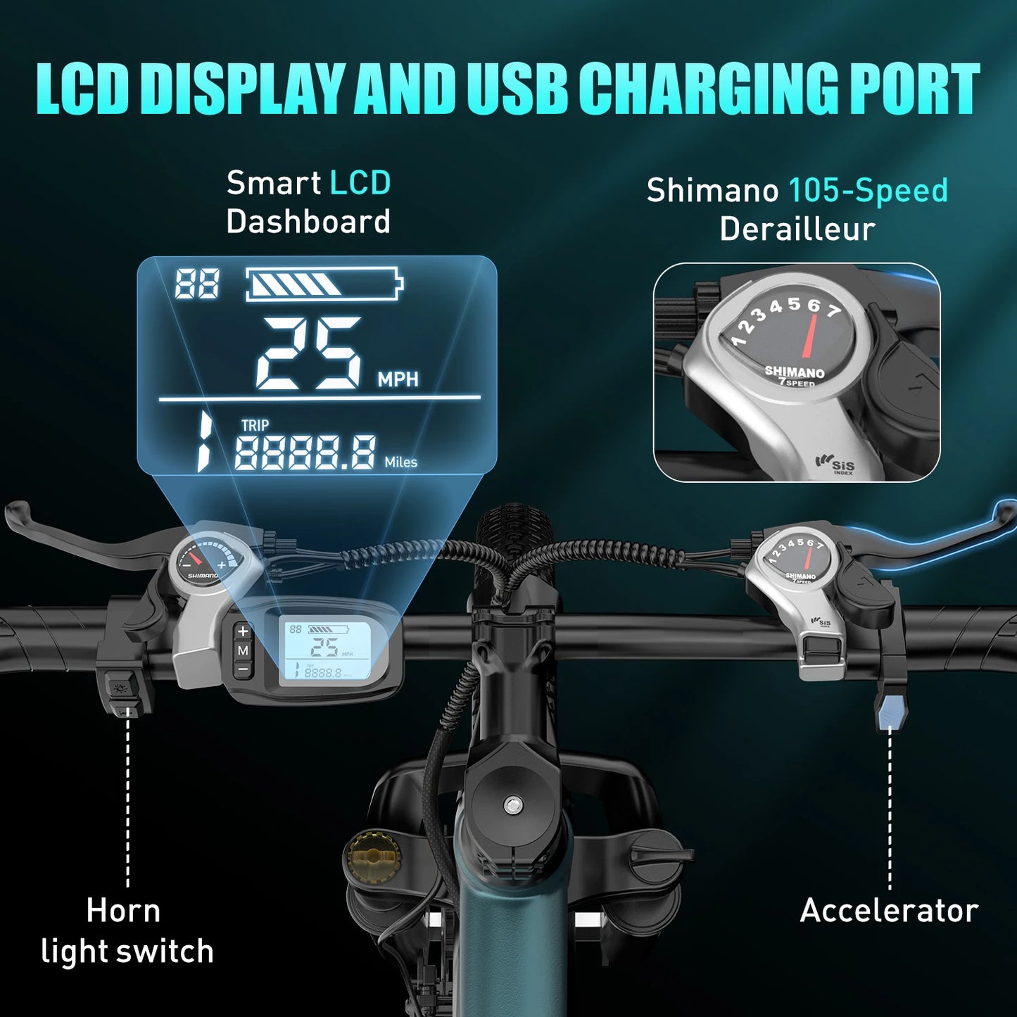 Aairsk GT900 Ebike 250W Motor 36V13AH Battery Electric Bicycle Mountain 26''Off-road Full Suspension Adult Electric Bike