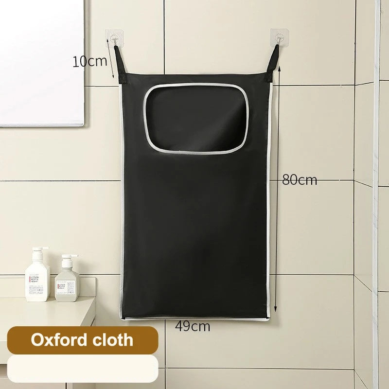 1PC Door Hanging Laundry Basket Wall Mounted Dirty Clothes Storage Box Household Sundries Storage Bag Storage Bag