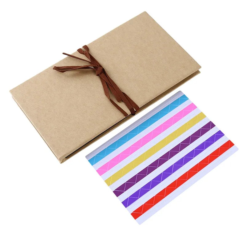 New 1Pc 5/6Inch Folding DIY Photo Album Hand Made Hardcover Wedding Anniversary Scrapbook