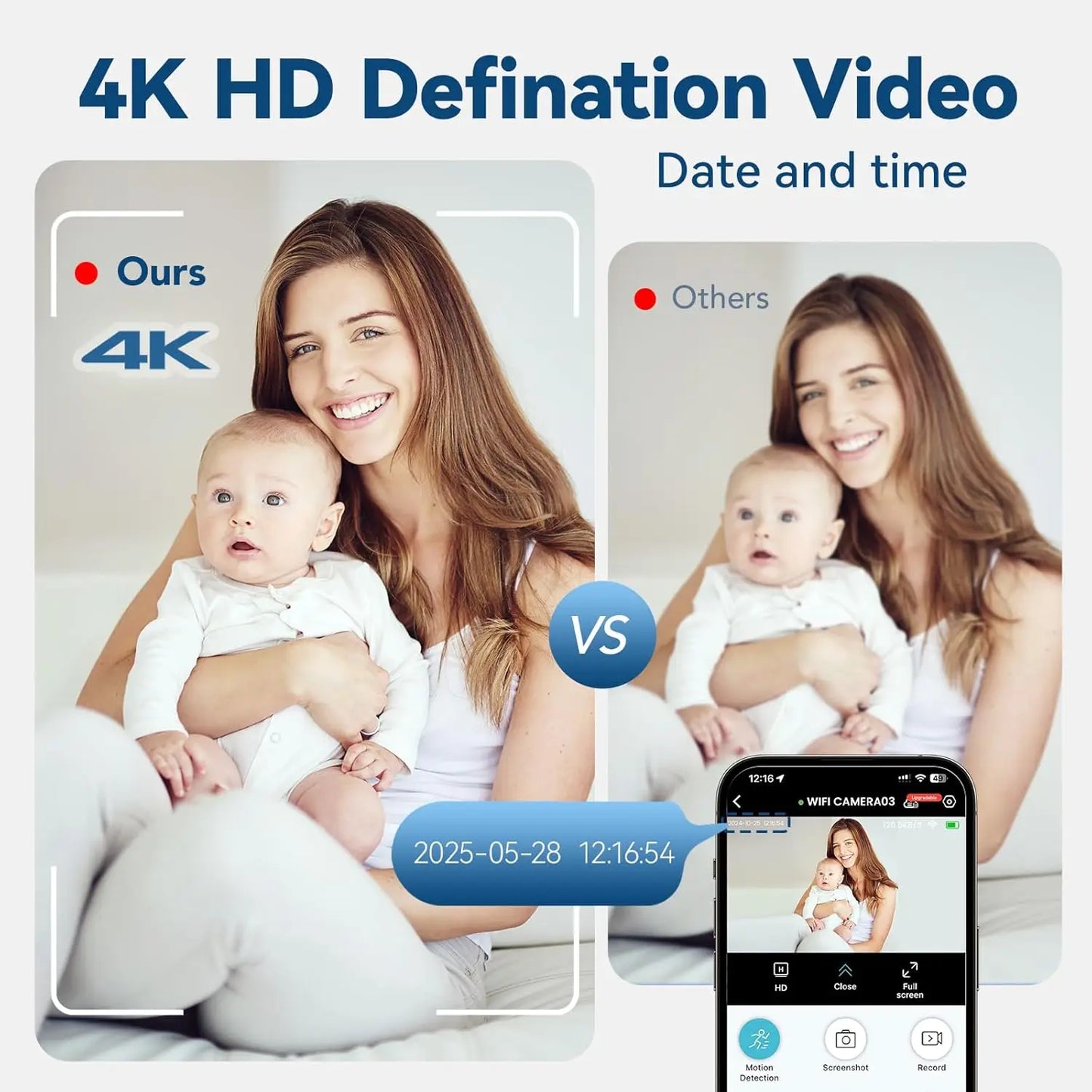 Mini 1080P HD WiFi Camera Safety Monitor Camcorders Indoors Night Version Video Intelligent Camera Security Protection 2026