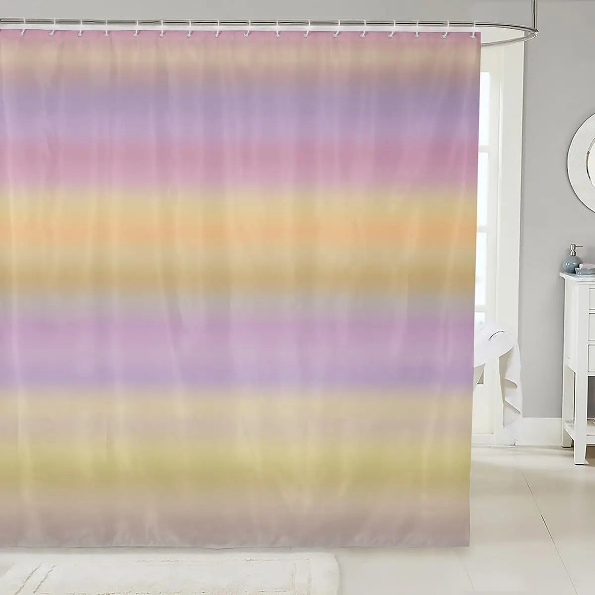 Dachshund Shower Curtain Kids Cute pet Dog Bathroom Shower Liner for Teens Puppy Bath Curtain Waterproof Waterproof Polyester