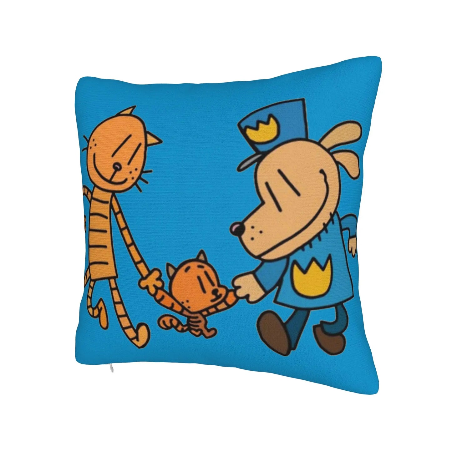 DogMan Petey the Cat x Dog Man Pillowcase Double-sided Printing Fabric Cushion Cover Decor  Pillow Case Cover Bed Zipper 40*40cm