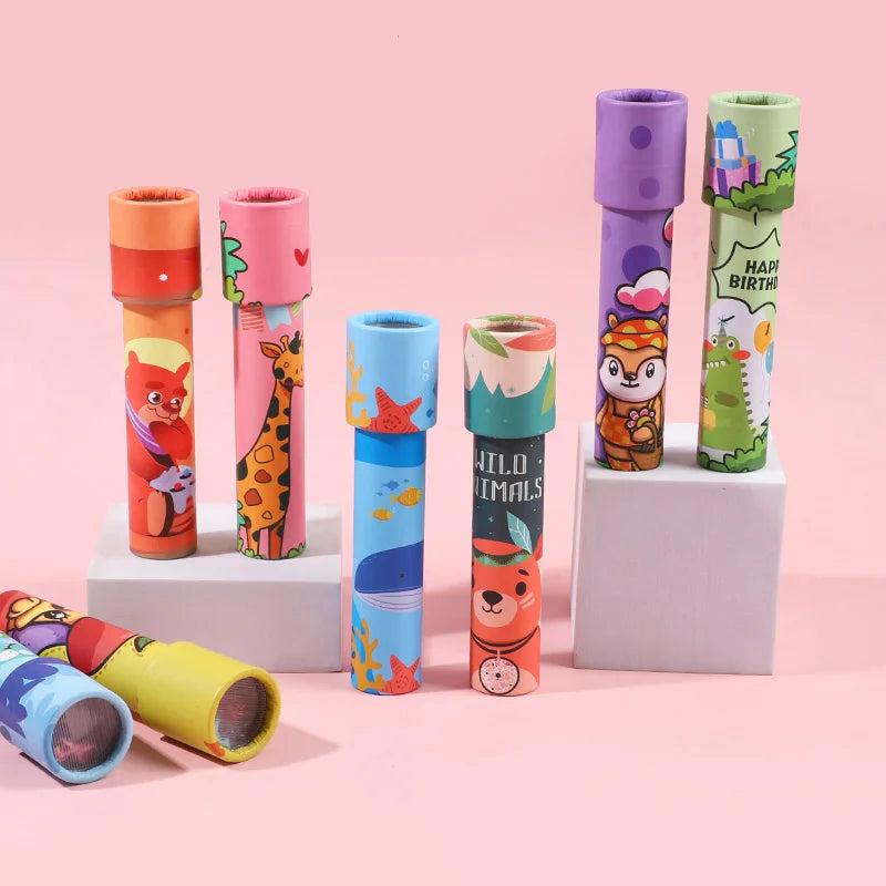 5/10pcs Rotating Kaleidoscope Science Toys for Kids Birthday Party Favors Goodie Pinata Fillers Classroom Rewards Baby Shower