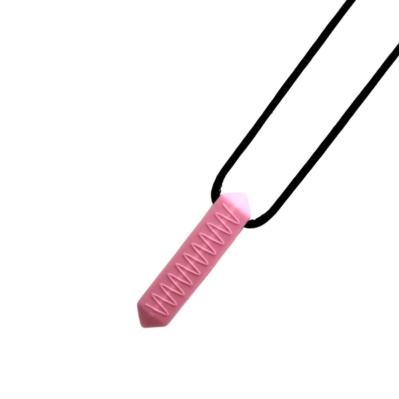 Stylish Silicone Pendant Necklace Chew Necklace Sensory Toy Provides Orals Stimulation Relieves Discomfort for All Age